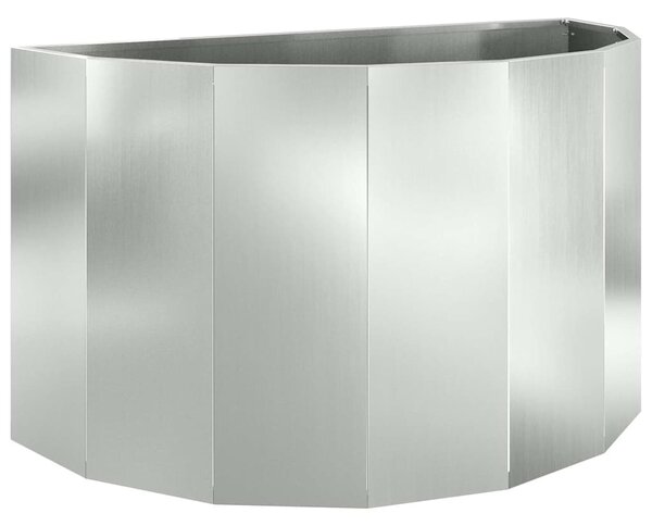 Donica Srebrny 90 x 45 x 50 cm Stal Galwanizowana