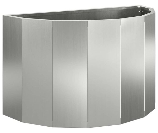 Donica Srebrny 60 x 30 x 35 cm Stal Galwanizowana