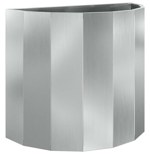 Donica Srebrny 60 x 30 x 50 cm Stal Galwanizowana