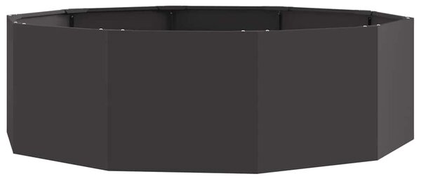 Donica Czarny 120 x 120 x 35 cm Stal