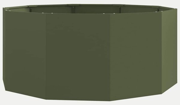 Donica Zielony oliwkowy 120 x 120 x 50 cm Stal