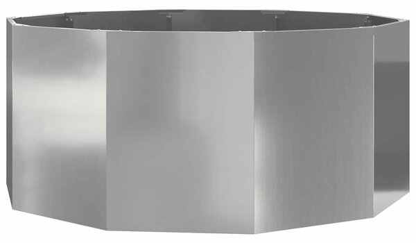 Donica Srebrny 120 x 120 x 50 cm Stal Galwanizowana