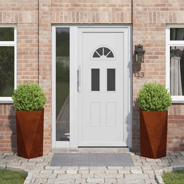 Donica 2 pcs Rdzawy 40 x 40 x 75 cm