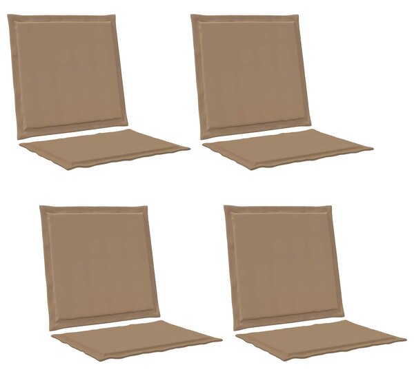 Poduszki na Siedzisko i Oparcie 4 pcs Ciemnoszary