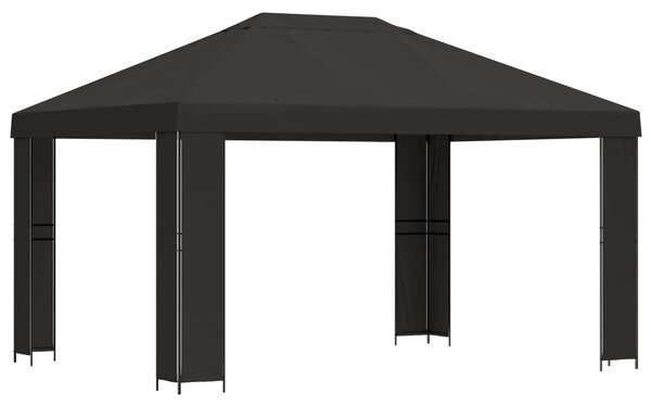 Altana 4 × 3 m antracytowy Poliester i Stal 190 gsm