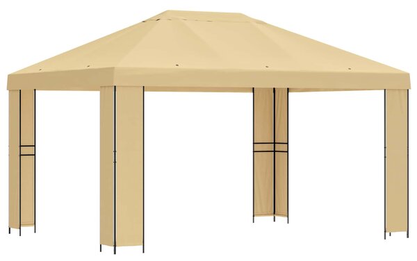 Altana 4 × 3 m kremowy Poliester i Stal 190 gsm