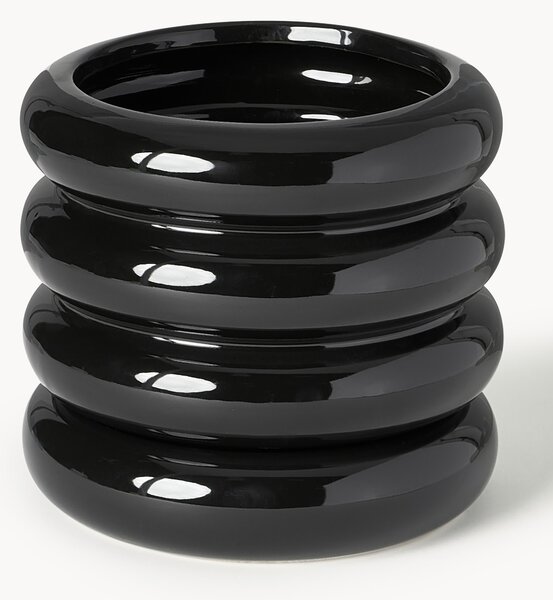 Osłonka na doniczkę z kamionki Rudi, W 16 cm