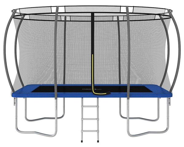 Trampolina z akcesoriami, prostokątna, 335x244x90 cm, 150 kg