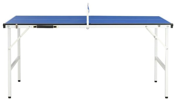 5 stóp stół do ping-ponga z siatką 152x76x66 cm niebieski