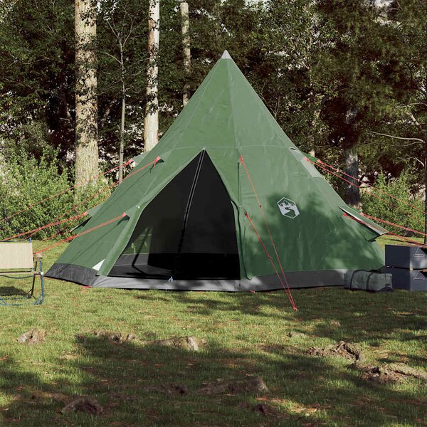Namiot turystyczny, tipi, 4-os., zielony, wodoszczelny