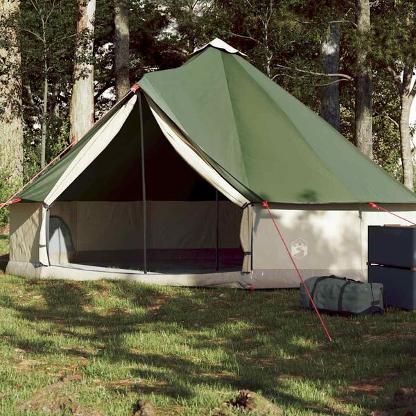 Namiot rodzinny tipi, 6-osobowy, zielony, wodoszczelny