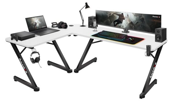 Biurko gamingowe HUZARO Hero 7.0 Biały