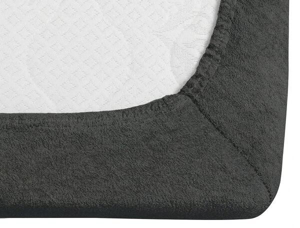 Frotte prześcieradło MOLTON antracytowe 90 x 200 cm