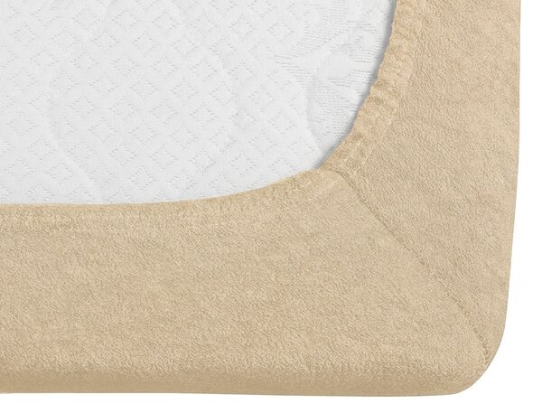 Frotte prześcieradło MOLTON beżowe 90 x 200 cm