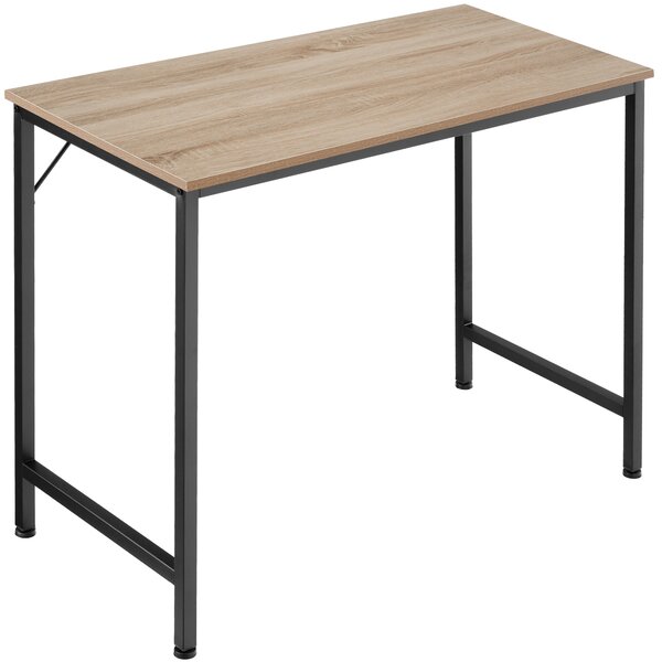Tectake 404458 biurko jenkins - drewno industrialne jasne, dąb sonoma, 80 cm