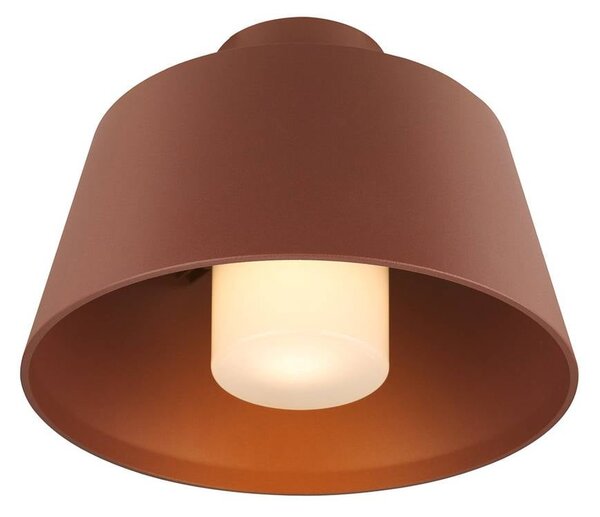 SLV Lampa sufitowa „Photoni”, kolor rdzy, aluminium, Ø 25 cm Photoni, możliwość ściemniania, brązowy / rdzawy, aluminium