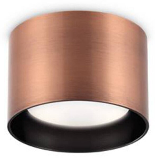 Ideal lux Spike downlight Ideal Lux okrągły, kolor miedziany, aluminium, Ø 10 cm Round, miedziany, salon / jadalnia, aluminium, nowoczesny