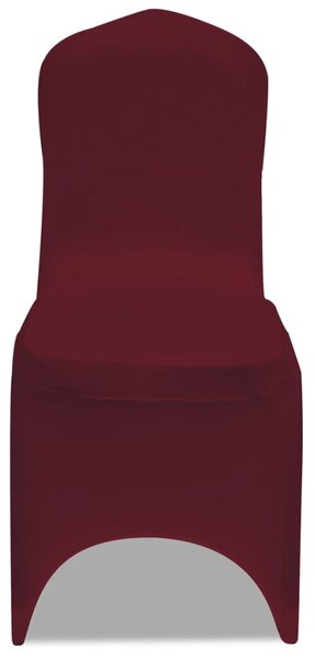 130339 50 sztuk Bordowych, rozciągliwych pokrowców na krzesło