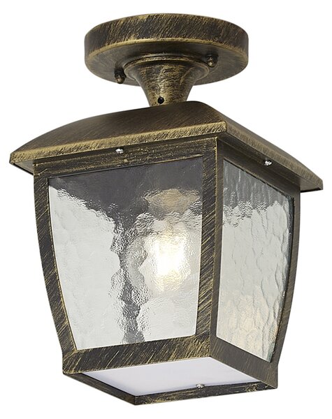 Klasyczna lampa sufitowa antyczne złoto IP44 - Leuven