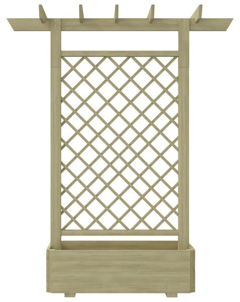 Pergola z donicą, 162 x 56 x 204 cm, drewno