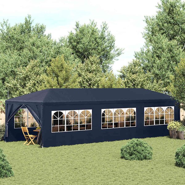 Namiot imprezowy, 3 x 9 m, niebieski