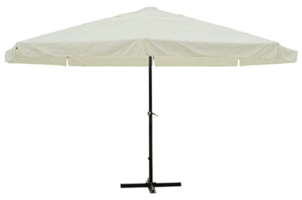 Parasol z aluminium, 500 cm, biały