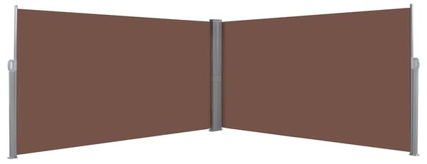 Zwijana markiza boczna, 160 x 600 cm, brązowa