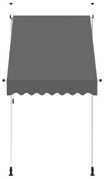 Markiza zwijana ręcznie, 150 cm, antracytowa