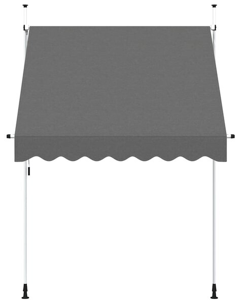 Markiza zwijana ręcznie, 200 cm, antracytowa
