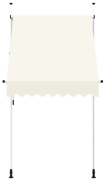 Markiza zwijana ręcznie, 150 cm, kremowa
