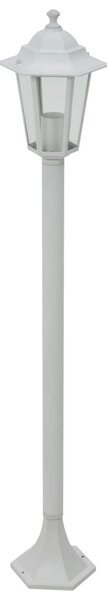 Lampy ogrodowe, 110 cm, E27, aluminium, 6 szt., białe
