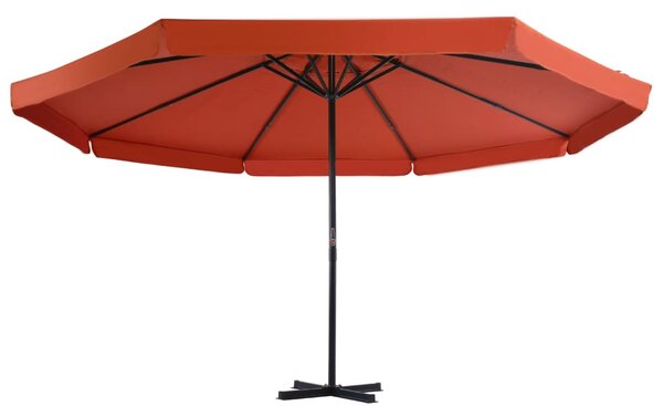 Parasol ogrodowy na słupku aluminiowym, 500 cm, terakota