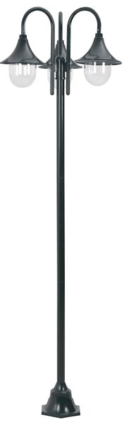 Latarnia ogrodowa 3-punktowa, 220 cm, E27, ciemnozielona