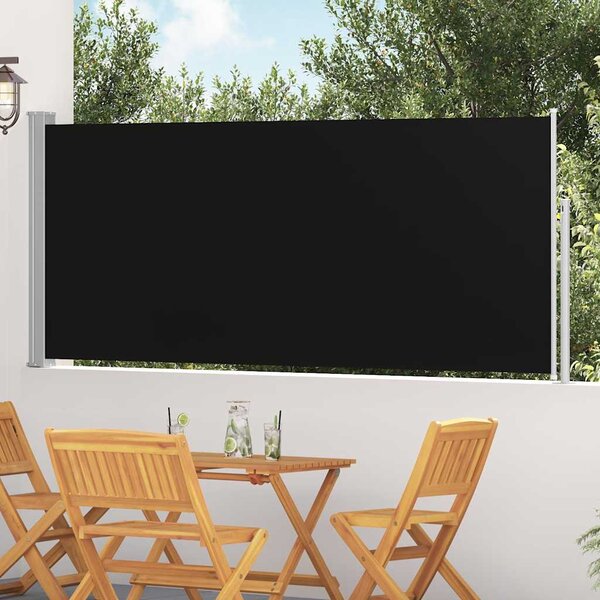 Zwijana markiza boczna, 120 x 300 cm, czarna