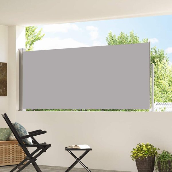 Zwijana markiza boczna, 120 x 300 cm, szara