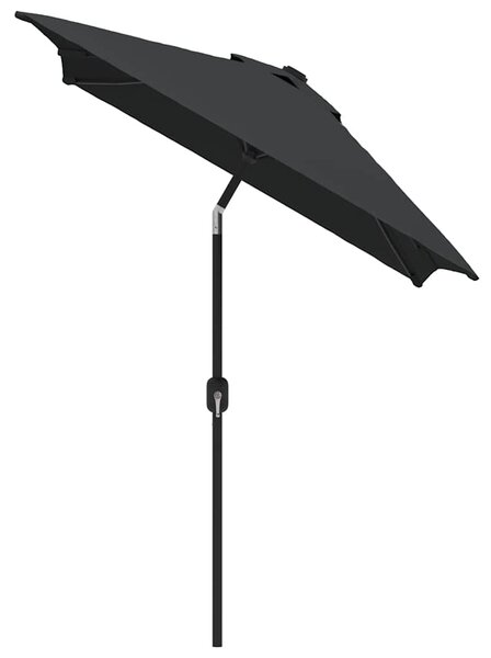 Parasol ogrodowy na metalowym słupku, 300 x 200 cm, antracytowy