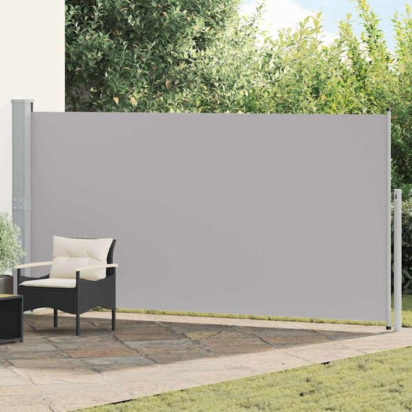 Zwijana markiza boczna, 160 x 500 cm, szara