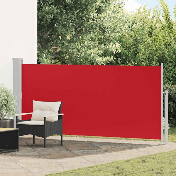 Zwijana markiza boczna, 140 x 300 cm, czerwona