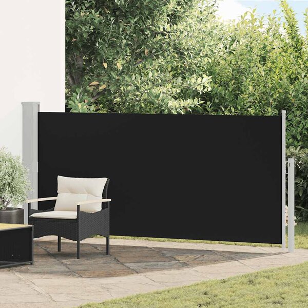 Zwijana markiza boczna, 140 x 300 cm, czarna