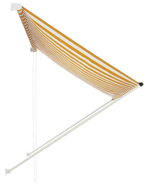 Markiza zwijana, 200 x 150 cm, żółto-biała
