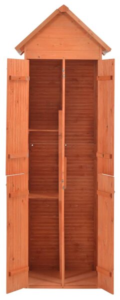 Schowek ogrodowy, 71 x 60 x 213 cm, drewniany