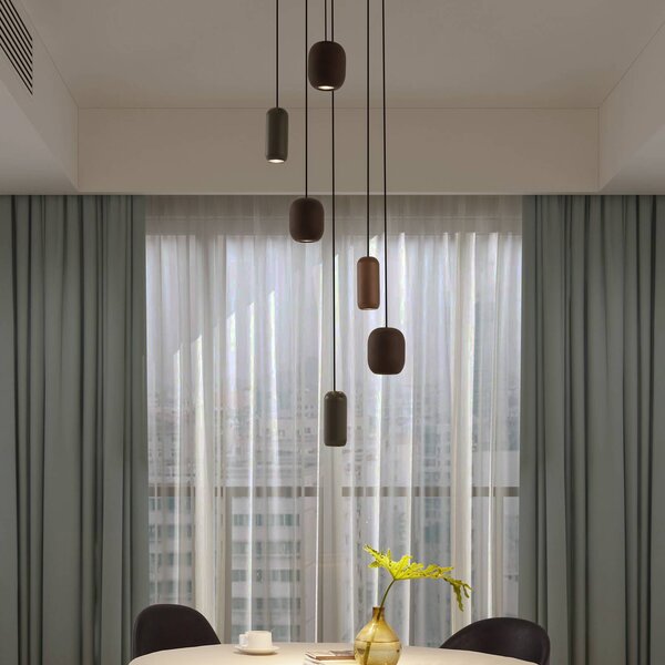 Lampa wisząca Narion Lucande, możliwość ściemniania, multikolor, salon / jadalnia, metal, nowoczesny