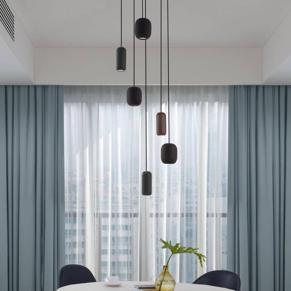 Lampa wisząca Narion Lucande, możliwość ściemniania, multikolor, salon / jadalnia, metal, nowoczesny