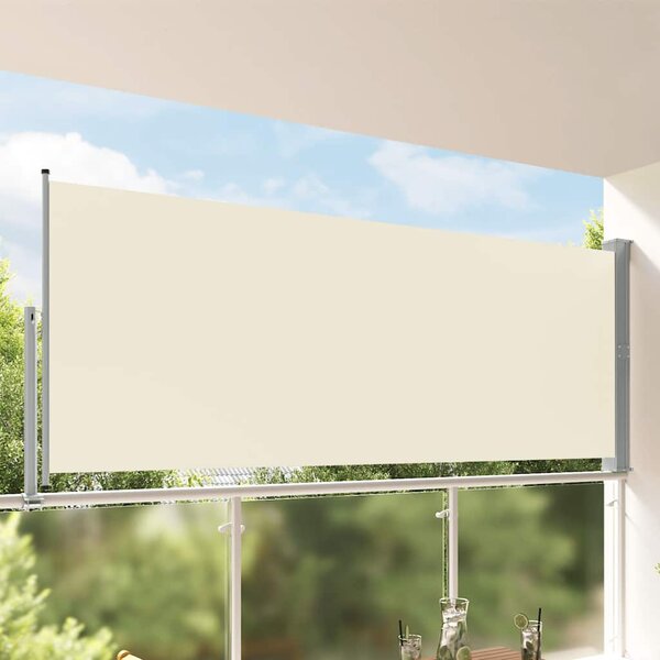 Tarasowa, zwijana markiza boczna, 140 x 300 cm, kremowa