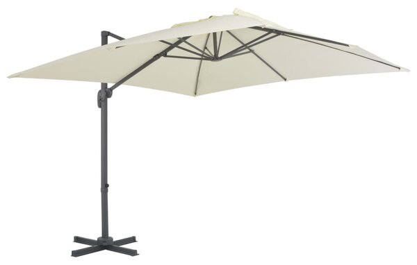Parasol ogrodowy z przenośną podstawą, piaskowy