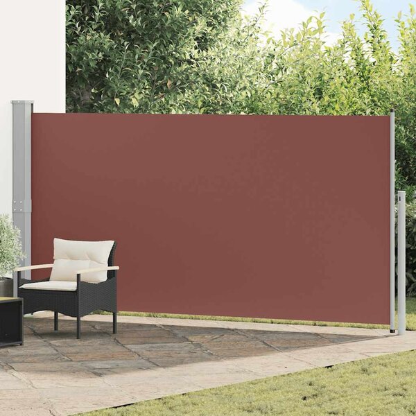 Zwijana markiza boczna, 160 x 500 cm, brązowa