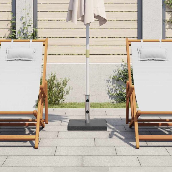 Kwadratowa podstawa pod parasol, granitowa, 28,5 kg, czarna