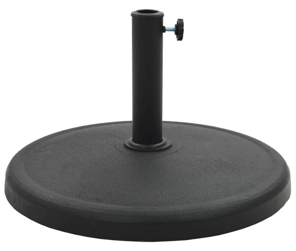 Podstawa pod parasol ogrodowy, okrągła, żywica, 19 kg, czarna