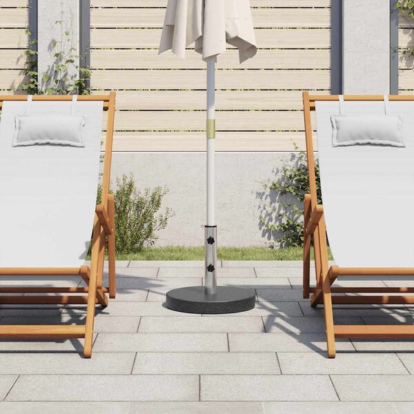 Okrągła podstawa pod parasol, granitowa, 20 kg, czarna
