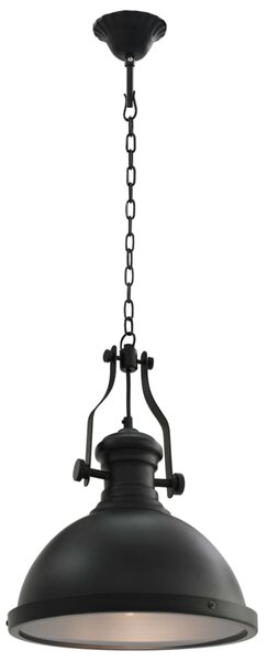 Lampa sufitowa, czarna, okrągła, E27